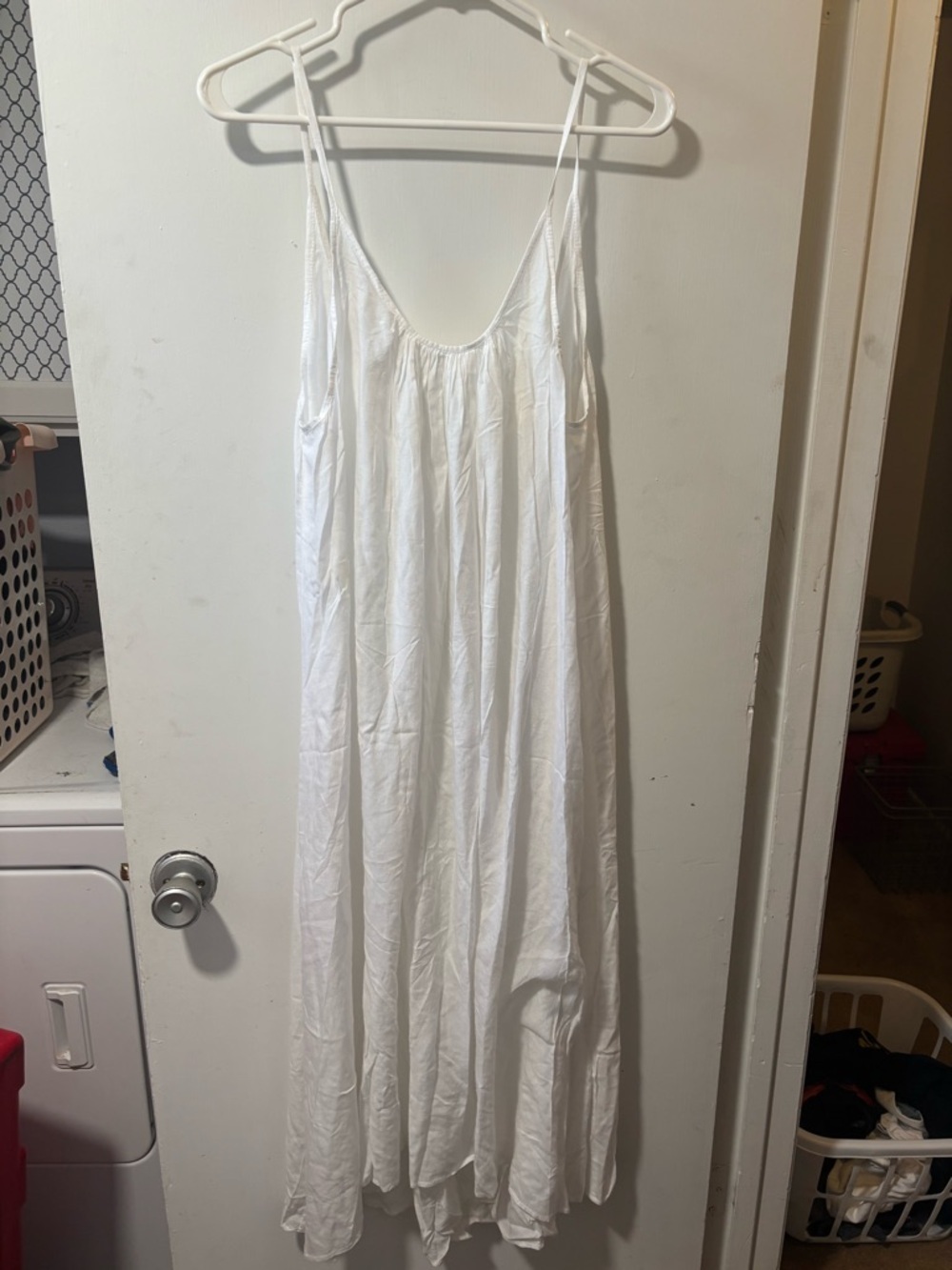 Mikoh Biarritz Low Back White Maxi Sleeveless Summer Dress Size 3 L Large - Picture 5 of 10